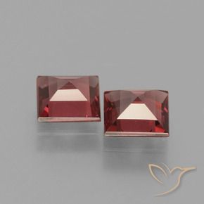Pedras preciosas de rodolita granada Vermelho escuro natural de 1.40 ct, Quadrado, VS