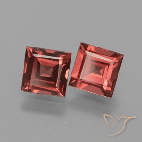Pedras preciosas de rodolita granada Vermelho escuro natural de 1.54 ct, Quadrado, VS