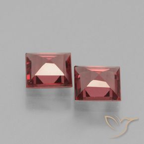 Pedras preciosas de rodolita granada Vermelho escuro natural de 1.31 ct, Quadrado, VS