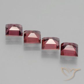 Pedras preciosas de rodolita granada Vermelho escuro natural de 2.71 ct, Quadrado, VS