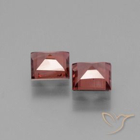 Pedras preciosas de rodolita granada vermelho médio natural de 1.40 ct, Quadrado, VS