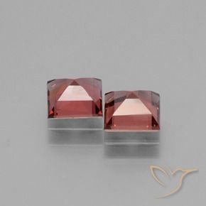 Pedras preciosas de rodolita granada Luz vermelha natural de 1.39 ct, Quadrado, VS