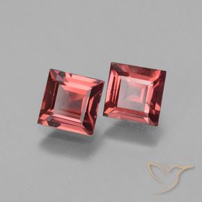 Pedras preciosas de rodolita granada Vermelho escarlate natural de 1.44 ct, Quadrado, VS