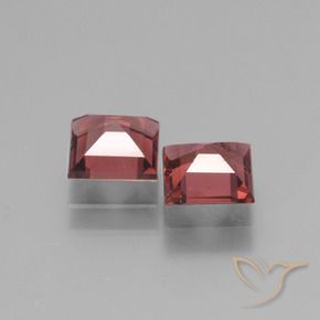 Pedras preciosas de rodolita granada Vermelho escarlate natural de 1.44 ct, Quadrado, VS