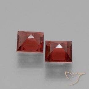 Pedras preciosas de rodolita granada Vermelho escuro natural de 1.43 ct, Quadrado, VS