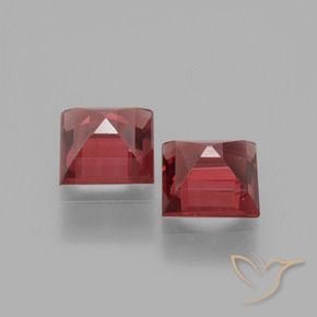 Pedras preciosas de rodolita granada Vermelho escuro natural de 1.43 ct, Quadrado, VS