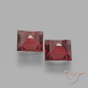 Pedras preciosas de rodolita granada Vermelho escuro natural de 1.33 ct, Quadrado, VS