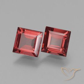 Pedras preciosas de rodolita granada Vermelho escuro natural de 1.34 ct, Quadrado, VS
