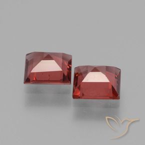 Pedras preciosas de rodolita granada Vermelho escuro natural de 1.34 ct, Quadrado, VS