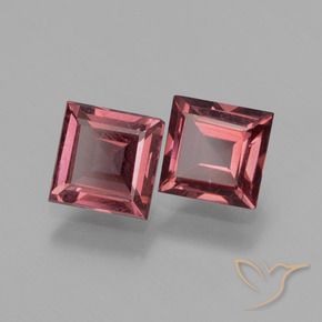 Pedras preciosas de rodolita granada Vermelho escuro natural de 1.38 ct, Quadrado, VS