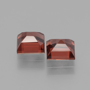 Pedras preciosas de Rodolita Granada Vermelho escuro natural de 1.50 ct, Quadrado, VS
