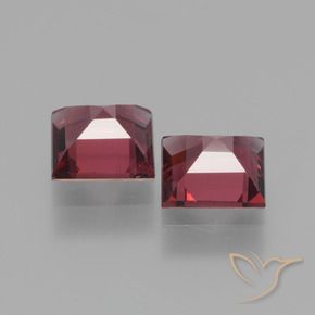 Pedras preciosas de rodolita granada Vermelho escarlate natural de 1.53 ct, Quadrado, VS