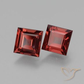 Pedras preciosas de rodolita granada Vermelho escuro natural de 1.59 ct, Quadrado, VS
