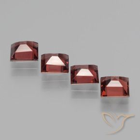 Pedras preciosas de rodolita granada Vermelho escuro natural de 2.59 ct, Quadrado, VS