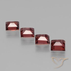 Pedras preciosas de rodolita granada Vermelho escuro natural de 2.75 ct, Quadrado, VS