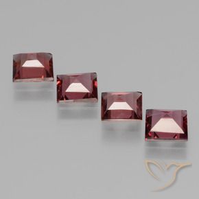 Pedras preciosas de rodolita granada Vermelho escuro natural de 2.47 ct, Quadrado, VS