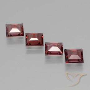 Pedras preciosas de rodolita granada Vermelho escuro natural de 2.37 ct, Quadrado, VS