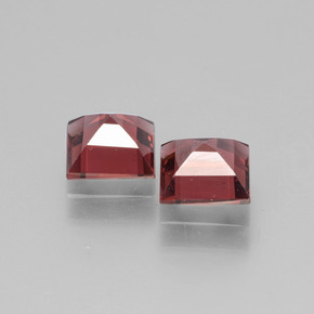 Pedras preciosas de granada rodolita rosa natural de  ct, quadrado, VS