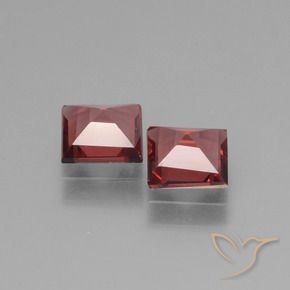 Pedras preciosas de rodolita granada Vermelho escuro natural de 1.33 ct, Quadrado, VS