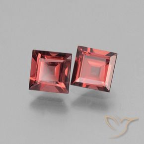 Pedras preciosas de rodolita granada Vermelho escuro natural de 1.55 ct, Quadrado, VS