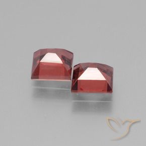 Pedras preciosas de rodolita granada Vermelho escuro natural de 1.55 ct, Quadrado, VS