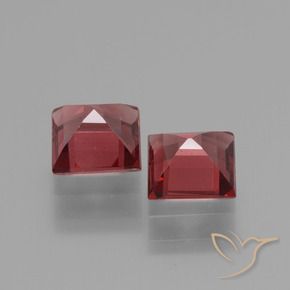 Pedras preciosas de rodolita granada Vermelho escarlate natural de 1.48 ct, Quadrado, VS