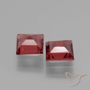 Pedras preciosas de rodolita granada Vermelho escuro natural de 1.37 ct, Quadrado, VS