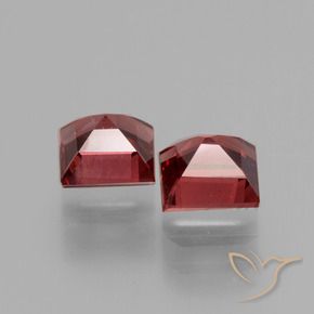 Pedras preciosas de rodolita granada vermelho médio natural de 1.67 ct, Quadrado, VS
