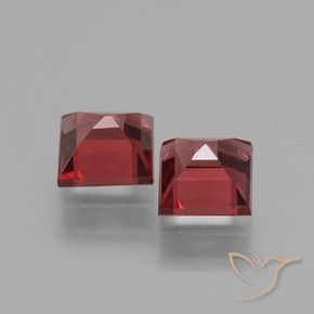 Pedras preciosas de rodolita granada Vermelho rosado natural de 1.56 ct, Quadrado, VS