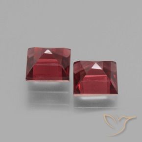Pedras preciosas de rodolita granada Vermelho escuro natural de 1.75 ct, Quadrado, VS