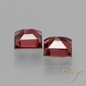 Pedras preciosas de rodolita granada vermelho médio natural de 1.70 ct, Quadrado, VVS-VS