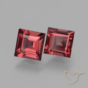 Pedras preciosas de rodolita granada Vermelho rosado natural de 1.48 ct, Quadrado, VS