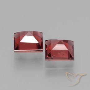 Pedras preciosas de rodolita granada Vermelho escarlate natural de 1.72 ct, Quadrado, VS