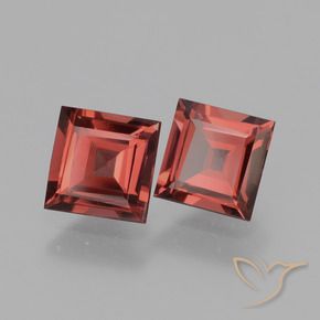 Pedras preciosas de rodolita granada Vermelho escuro natural de 1.53 ct, Quadrado, VS