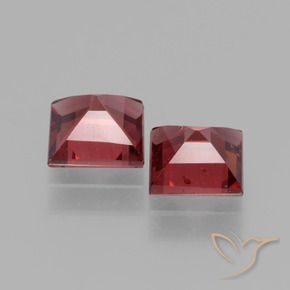 Pedras preciosas de rodolita granada Vermelho escarlate natural de 1.52 ct, Quadrado, VS