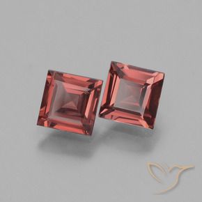 Pedras preciosas de rodolita granada Luz vermelha natural de 1.58 ct, Quadrado, VS