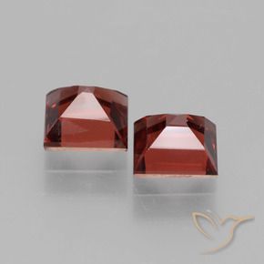 Pedras preciosas de rodolita granada Vermelho escuro natural de 1.65 ct, Quadrado, VS