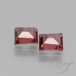 Pedras preciosas de rodolita granada Vermelho escuro natural de 1.40 ct, Quadrado, VS