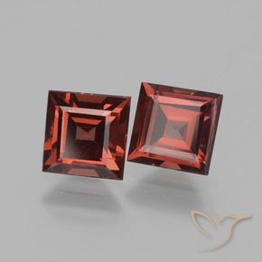 Pedras preciosas de rodolita granada Vermelho escarlate natural de 1.72 ct, Quadrado, VS