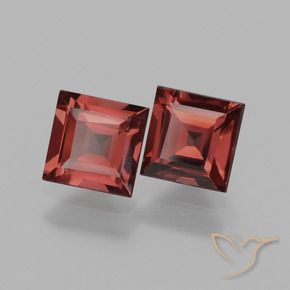 Pedras preciosas de rodolita granada Vermelho escuro natural de 1.62 ct, Quadrado, VS