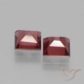 Pedras preciosas de rodolita granada Vermelho escuro natural de 1.53 ct, Quadrado, VS