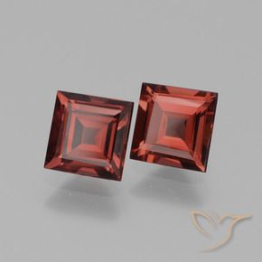 Pedras preciosas de rodolita granada Vermelho escuro natural de 1.42 ct, Quadrado, VS