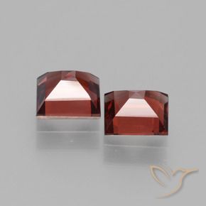 Pedras preciosas de rodolita granada Vermelho escuro natural de 1.42 ct, Quadrado, VS
