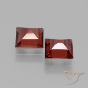 Pedras preciosas de rodolita granada Vermelho escarlate natural de 1.52 ct, Quadrado, VS