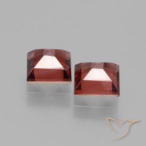 Pedras preciosas de rodolita granada Vermelho escuro natural de 1.50 ct, Quadrado, VS
