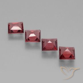 Pedras preciosas de rodolita granada Vermelho rosado natural de 2.09 ct, Quadrado, VS