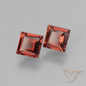 Pedras preciosas de rodolita granada Vermelho escarlate natural de 1.49 ct, Quadrado, VS