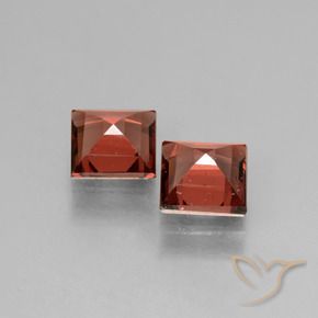 Pedras preciosas de rodolita granada Vermelho escarlate natural de 1.49 ct, Quadrado, VS