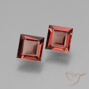 Pedras preciosas de rodolita granada Vermelho escuro natural de 1.45 ct, Quadrado, VS