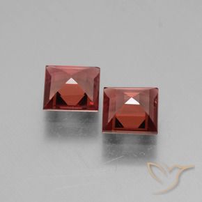 Pedras preciosas de rodolita granada Vermelho escuro natural de 1.45 ct, Quadrado, VS